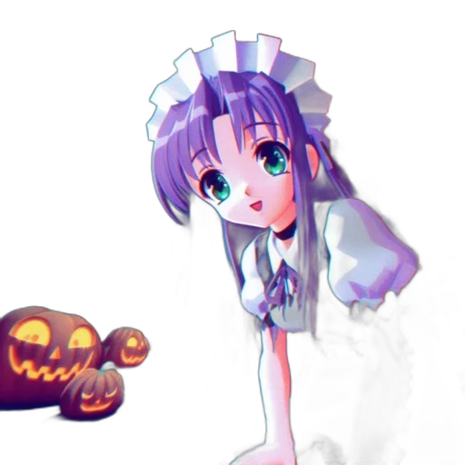 robot, dress, creature, staff transparent PNG cut-out