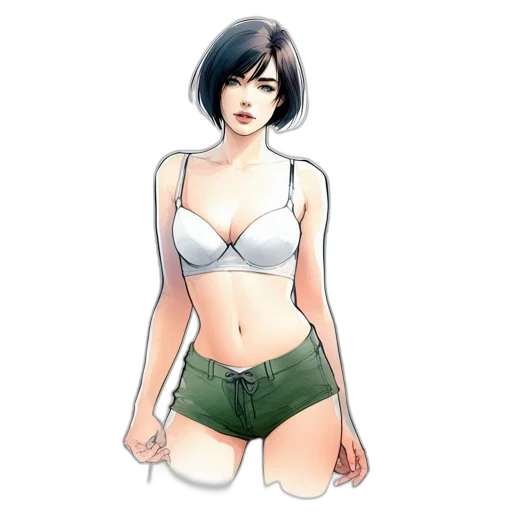 concept art, comic book art, fantasy art, photorealistic transparent PNG cut-out