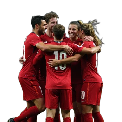 hair, players, celebrate, their transparent PNG cut-out
