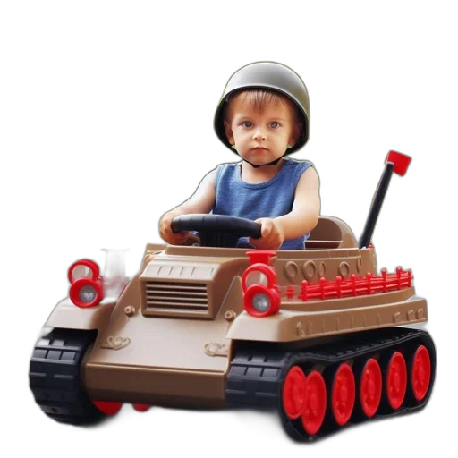 car, robot, weapon, 3d render transparent PNG cut-out