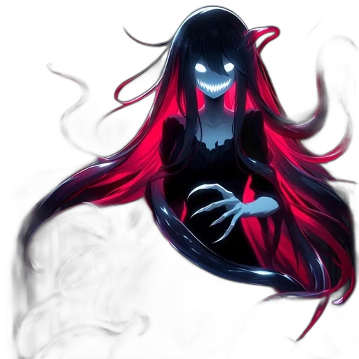 creature, mask, hair, concept art transparent PNG cut-out