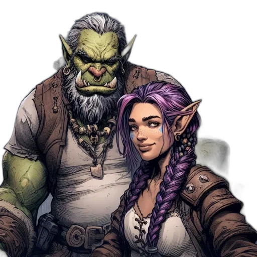fantasy art, concept art, comic book art, pixel art transparent PNG cut-out