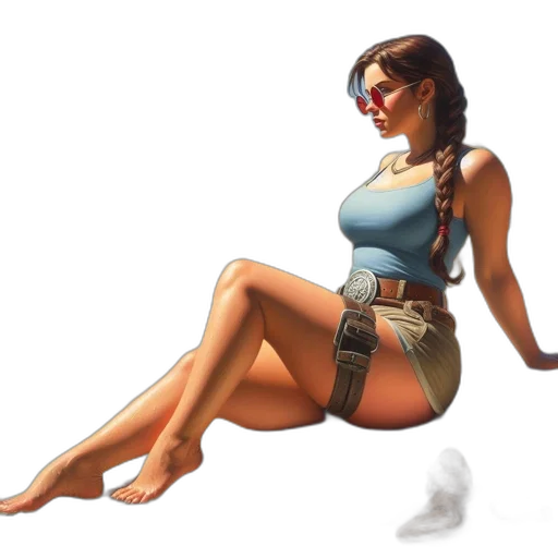 dress, weapon, staff, robot transparent PNG cut-out