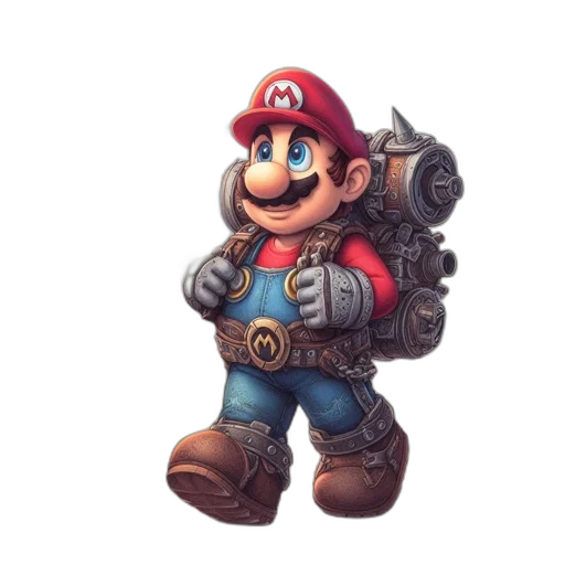weapon, robot, staff, animal transparent PNG cut-out