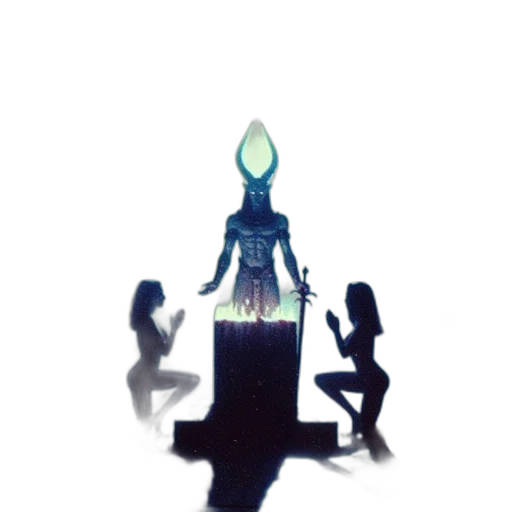 robot, staff, crown, sword transparent PNG cut-out