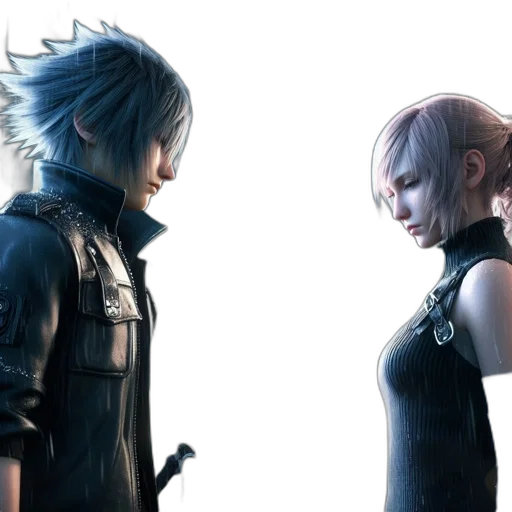concept art, cyberpunk, monochrome, blue transparent PNG cut-out