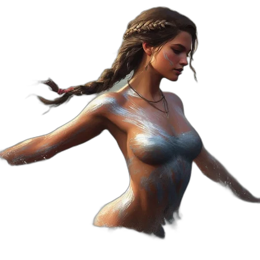 dress, concept art, fantasy art, photorealistic transparent PNG cut-out