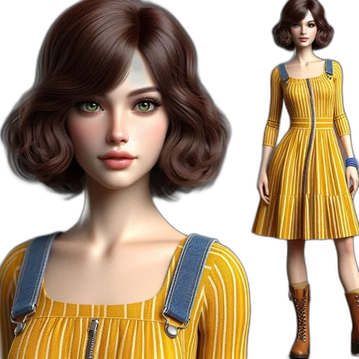 dress, concept art, 3d render, photorealistic transparent PNG cut-out