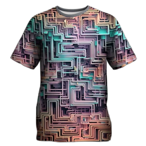 dress, vaporwave, 3d render, colorful transparent PNG cut-out