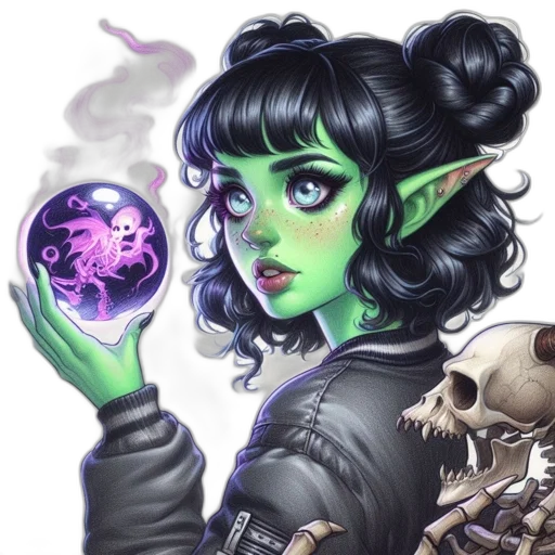 fantasy art, concept art, comic book art, photorealistic transparent PNG cut-out