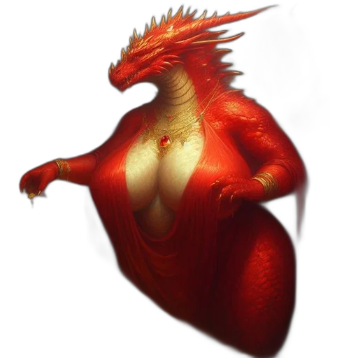 dragon, creature, dress, concept art transparent PNG cut-out