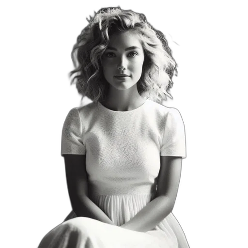 dress, crown, hair, face transparent PNG cut-out