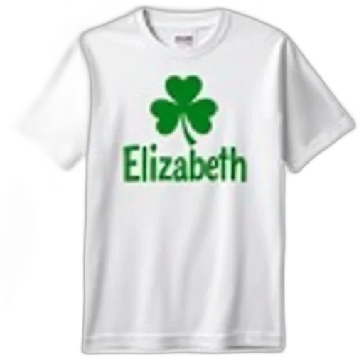 white, t-shirt, green, shamrock transparent PNG cut-out