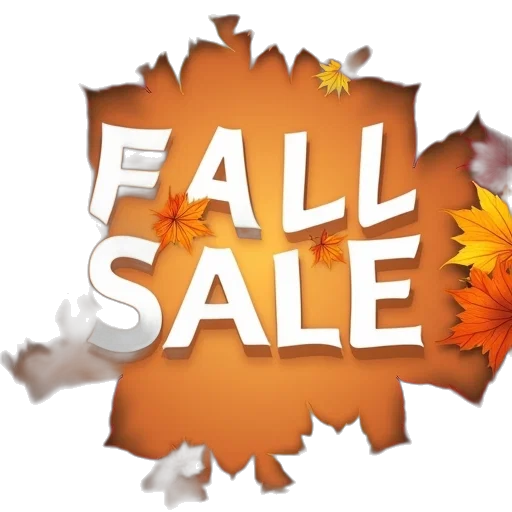 fall, sale, colorful, maple transparent PNG cut-out