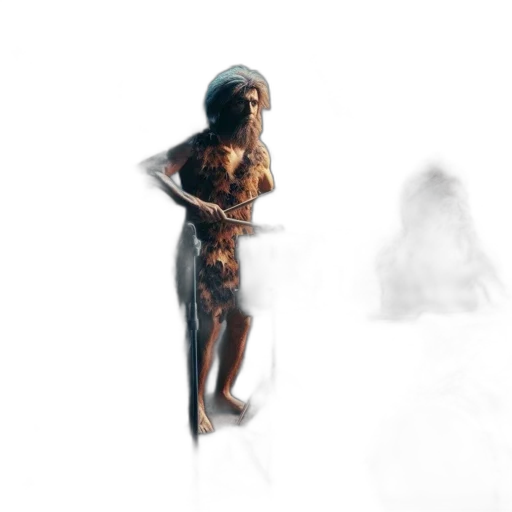 dress, staff, creature, sword transparent PNG cut-out