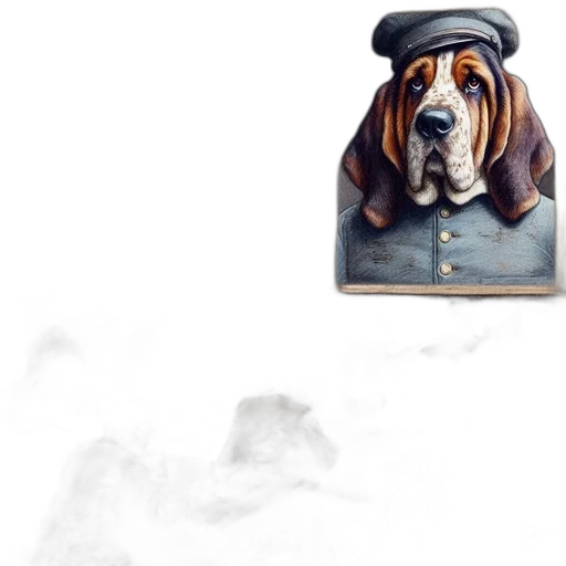 staff, animal, hat, face transparent PNG cut-out