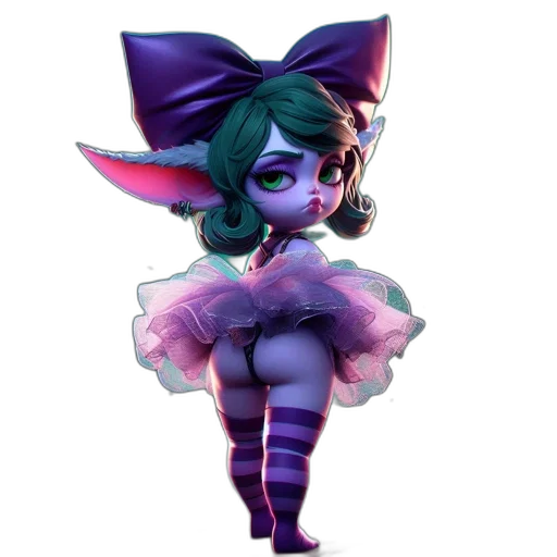 dress, creature, staff, mask transparent PNG cut-out