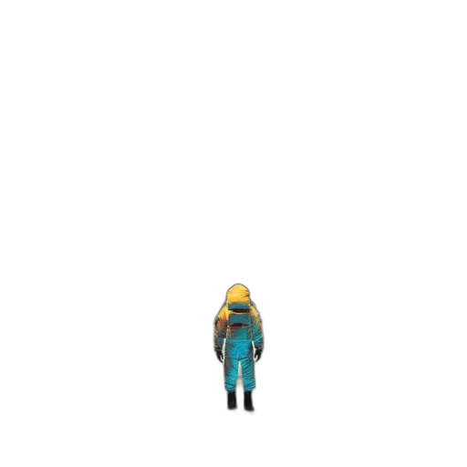 jacket, robot, hat, staff transparent PNG cut-out