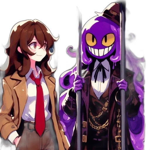 mask, staff, jacket, weapon transparent PNG cut-out