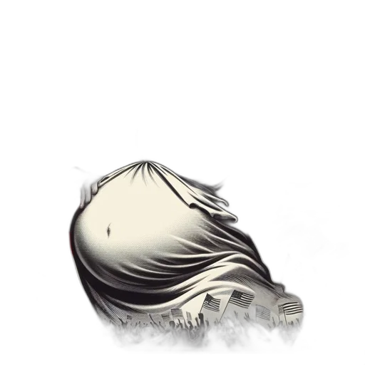 mask, hair, creature, face transparent PNG cut-out