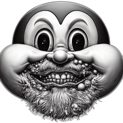 mask, face, cartoon, photorealistic transparent PNG cut-out
