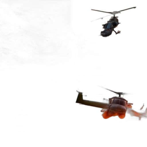 3d render, concept art, photorealistic, four transparent PNG cut-out