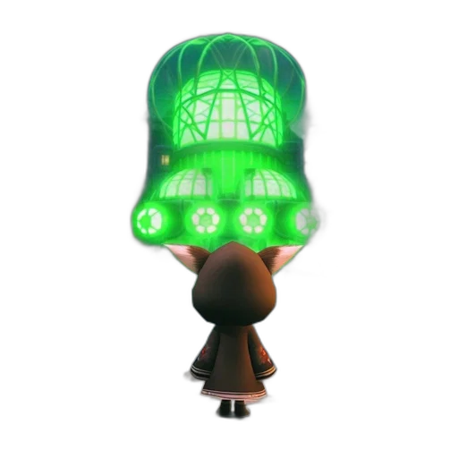 hat, staff, umbrella, robot transparent PNG cut-out