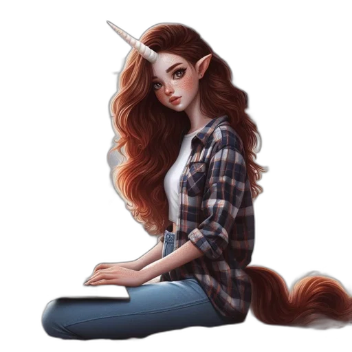 hair, staff, hat, dragon transparent PNG cut-out