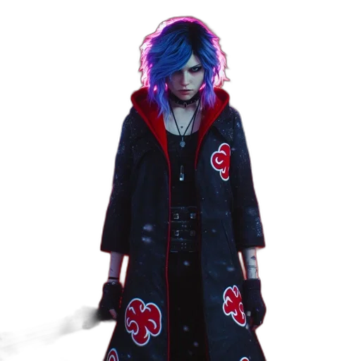 jacket, staff, cyberpunk, concept art transparent PNG cut-out