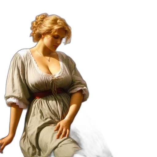 dress, oil painting, photorealistic, concept art transparent PNG cut-out