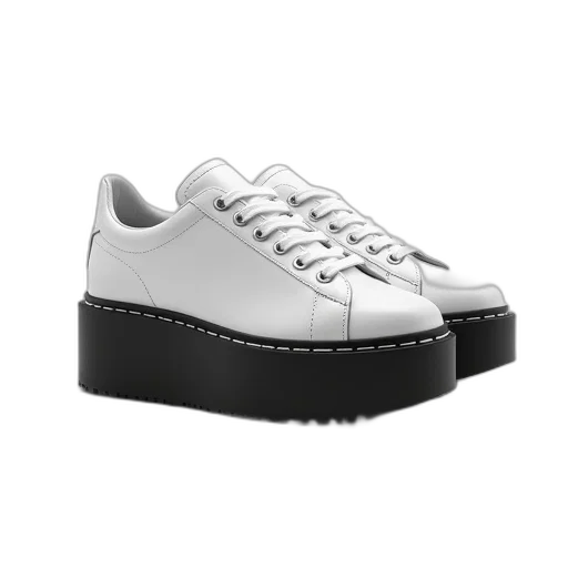shoes, photorealistic, 3d render, monochrome transparent PNG cut-out