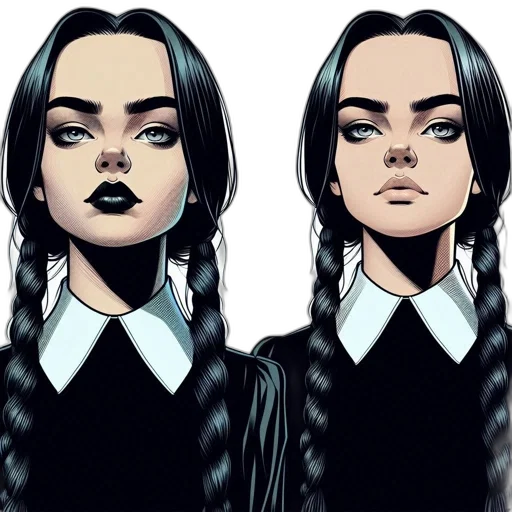 face, comic book art, concept art, cartoon transparent PNG cut-out