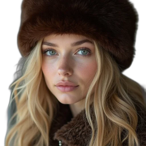 hat, face, jacket, hair transparent PNG cut-out
