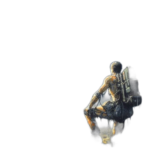 robot, weapon, creature, sword transparent PNG cut-out
