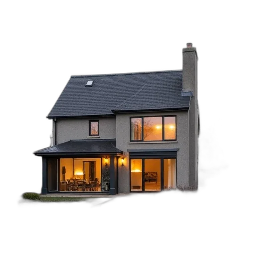 building, 3d render, photorealistic, bank transparent PNG cut-out