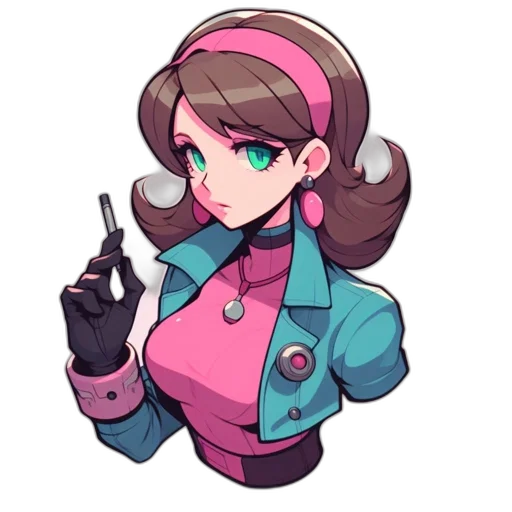 staff, jacket, weapon, robot transparent PNG cut-out