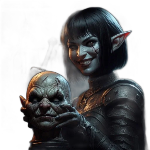 face, staff, fantasy art, concept art transparent PNG cut-out
