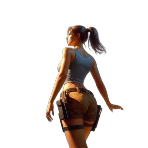dress, staff, concept art, 3d render transparent PNG cut-out