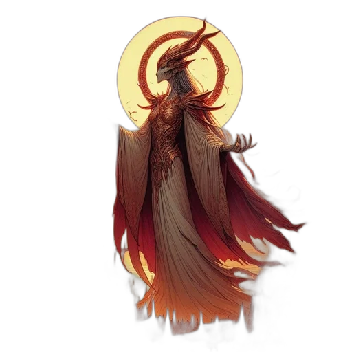 dragon, staff, creature, concept art transparent PNG cut-out