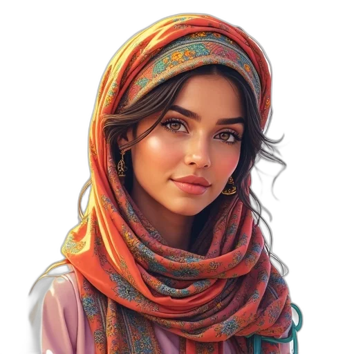 face, jewelry, hat, dress transparent PNG cut-out