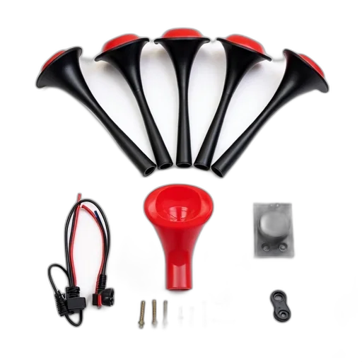 umbrella, set, black, trumpet-shaped transparent PNG cut-out