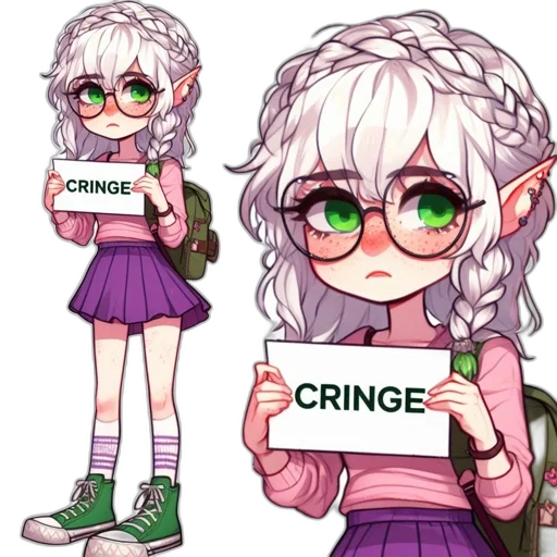 creature, face, dress, anime transparent PNG cut-out