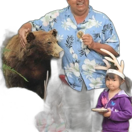 animal, creature, jacket, hat transparent PNG cut-out