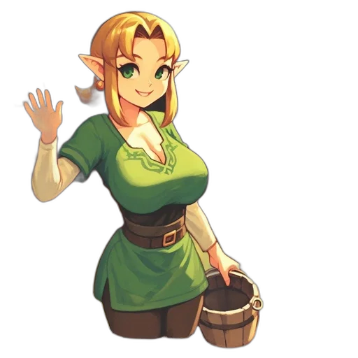 dress, staff, pixel art, concept art transparent PNG cut-out