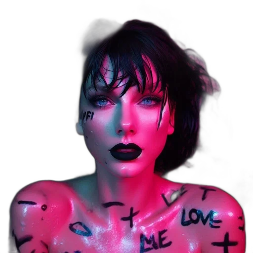 face, photorealistic, concept art, cyberpunk transparent PNG cut-out