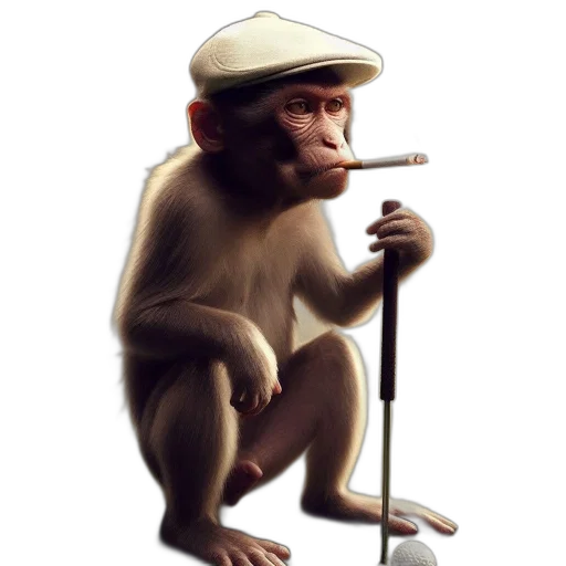 staff, hat, animal, creature transparent PNG cut-out