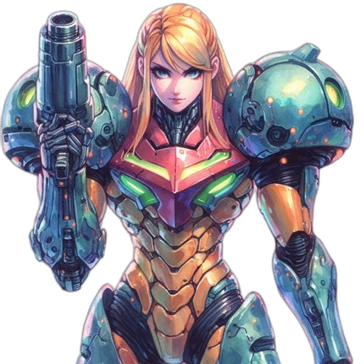 robot, weapon, concept art, comic book art transparent PNG cut-out