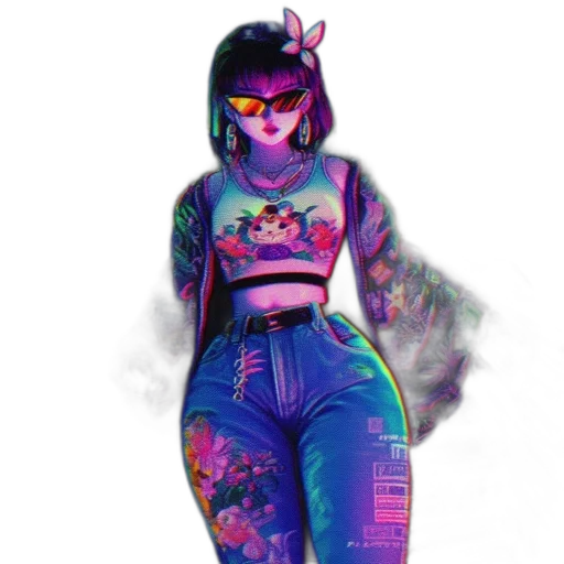 dress, robot, jacket, cyberpunk transparent PNG cut-out