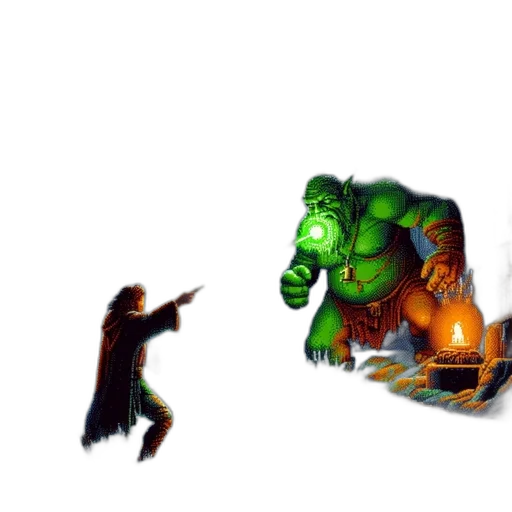 creature, concept art, pixel art, fantasy art transparent PNG cut-out