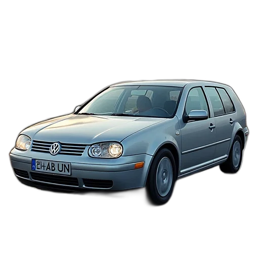 car, photorealistic, 3d render, volkswagen transparent PNG cut-out